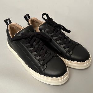 Chloe sneakers size 38/8, black leather, great condition from Nordstrom
